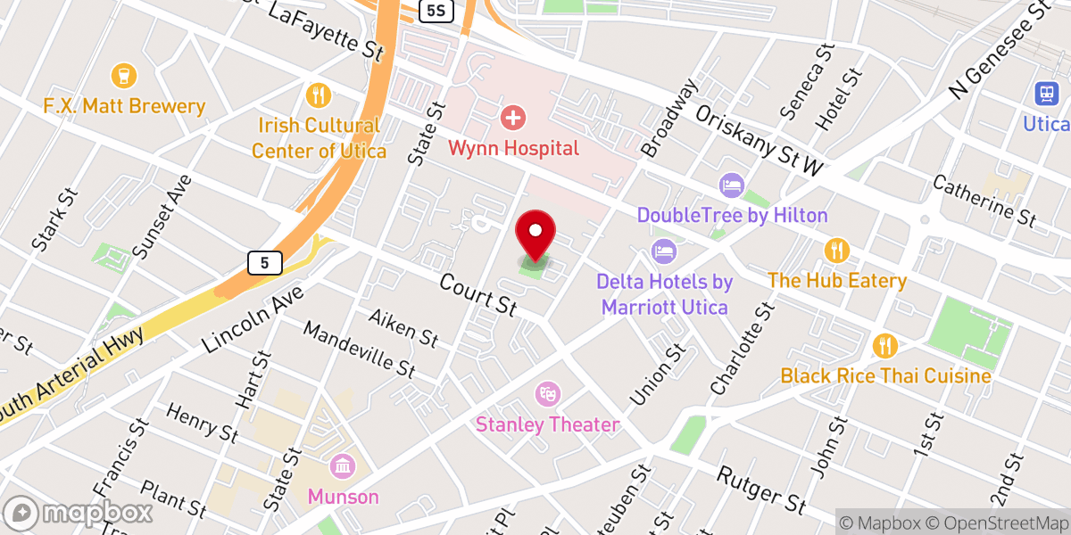 Map showing location of Ground Zero Ministries Inc
