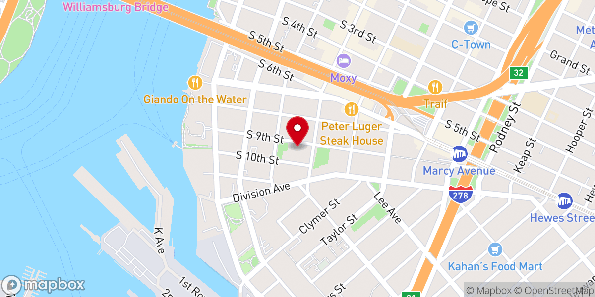 Map showing location of Epiphany Roman Catholic Church