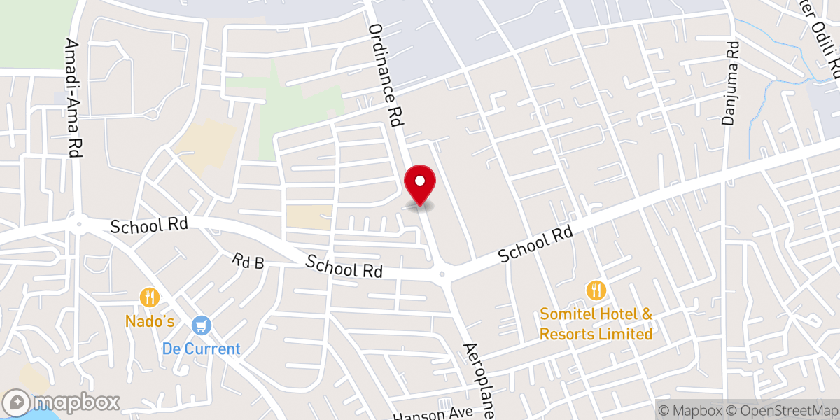 Map showing location of Living Faith Church Ordinance