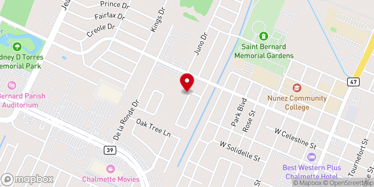 Map showing location of St Mark's Fourth Baptist Church