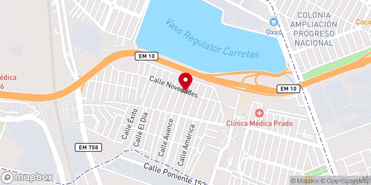 Map showing location of Parroquia de Nuestra Señora de San Juan de los Lagos