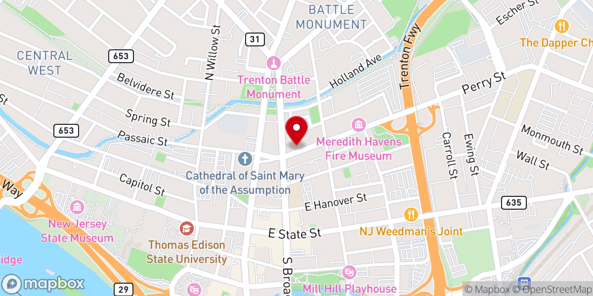 Map showing location of Iglesia Asamblea de Cristo