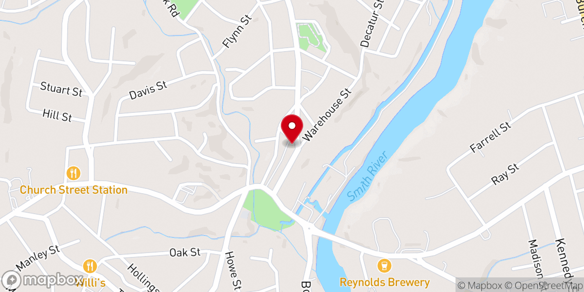 Map showing location of Chain Breakers Church