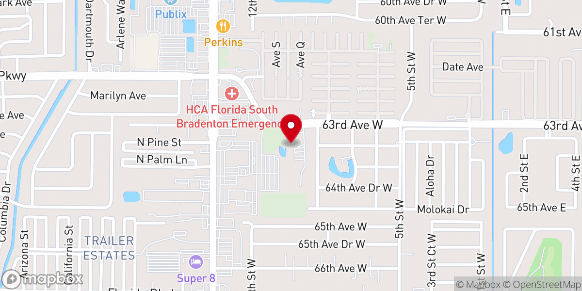 Map showing location of St George's Episcopal Church