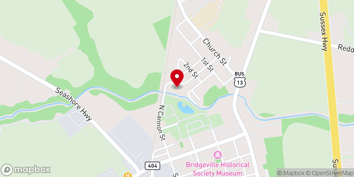 Map showing location of Williams Chapel Church