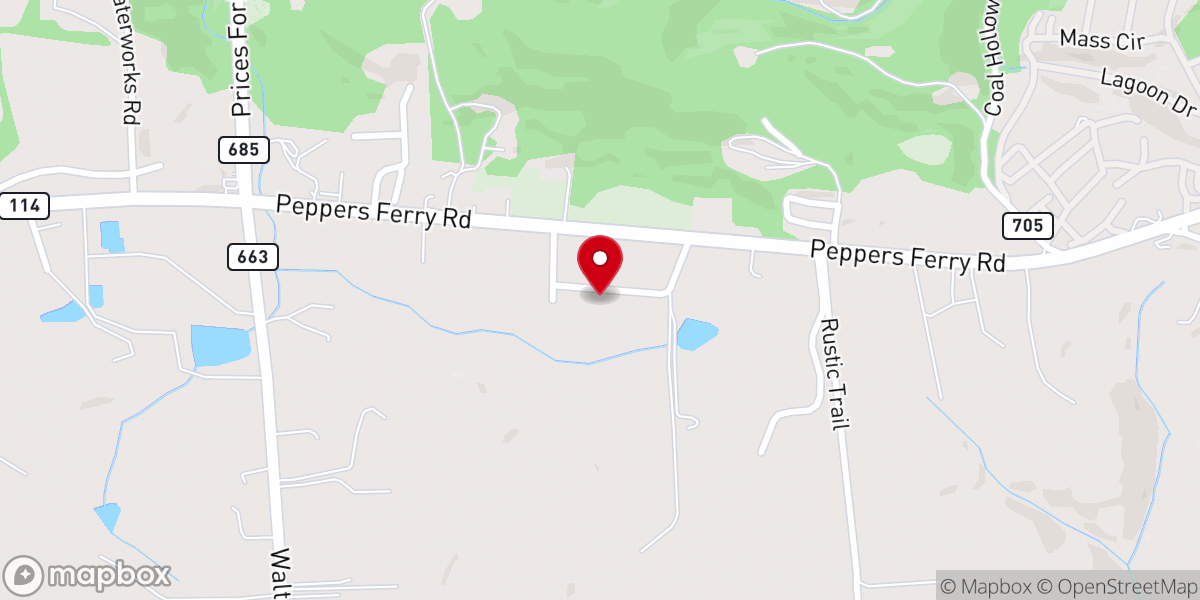 Map showing location of Belview Church