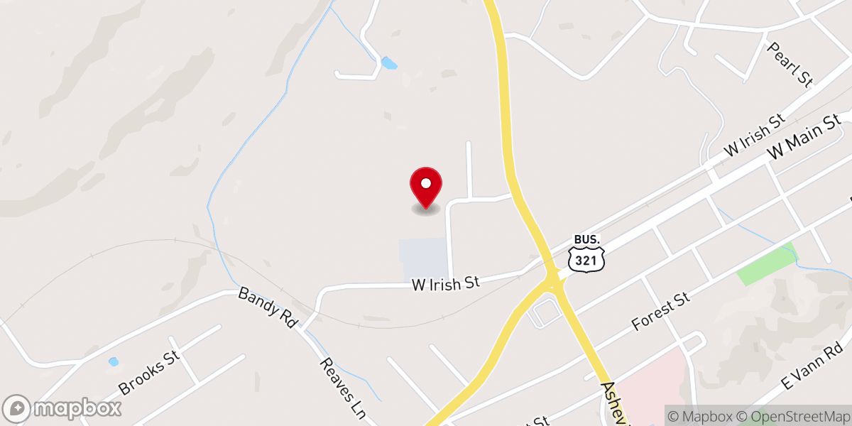 Map showing location of Grace Reformed Presbyterian Church, BPC