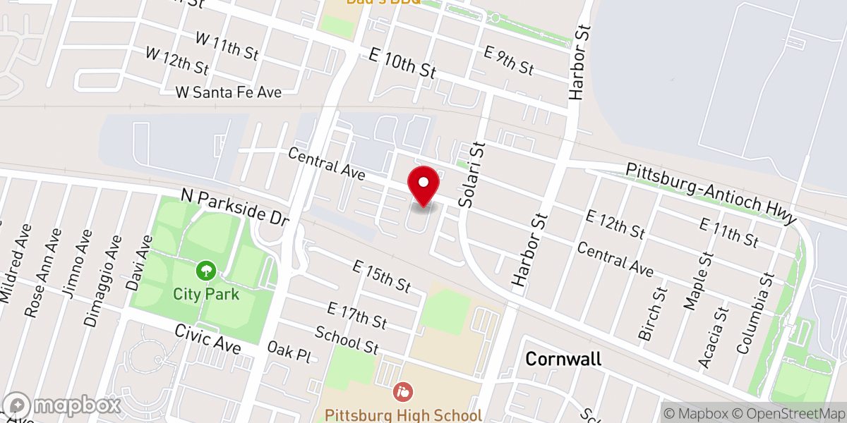 Map showing location of St. James Cathedral Of Faith COGIC