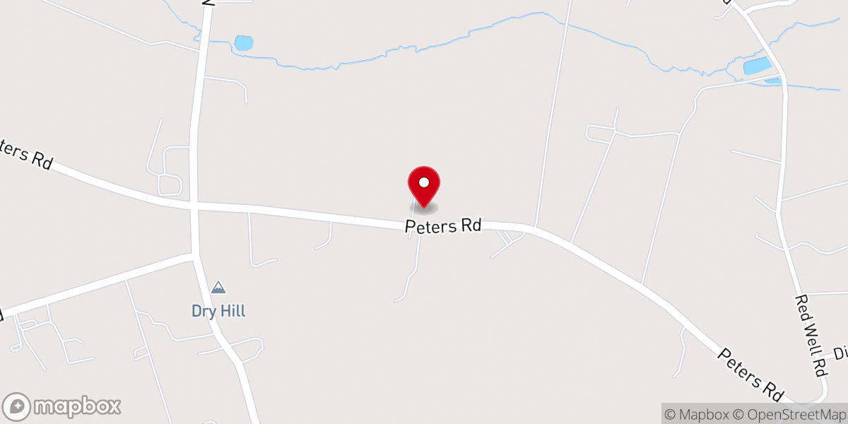 Map showing location of West Haven Amish Mennonite Church