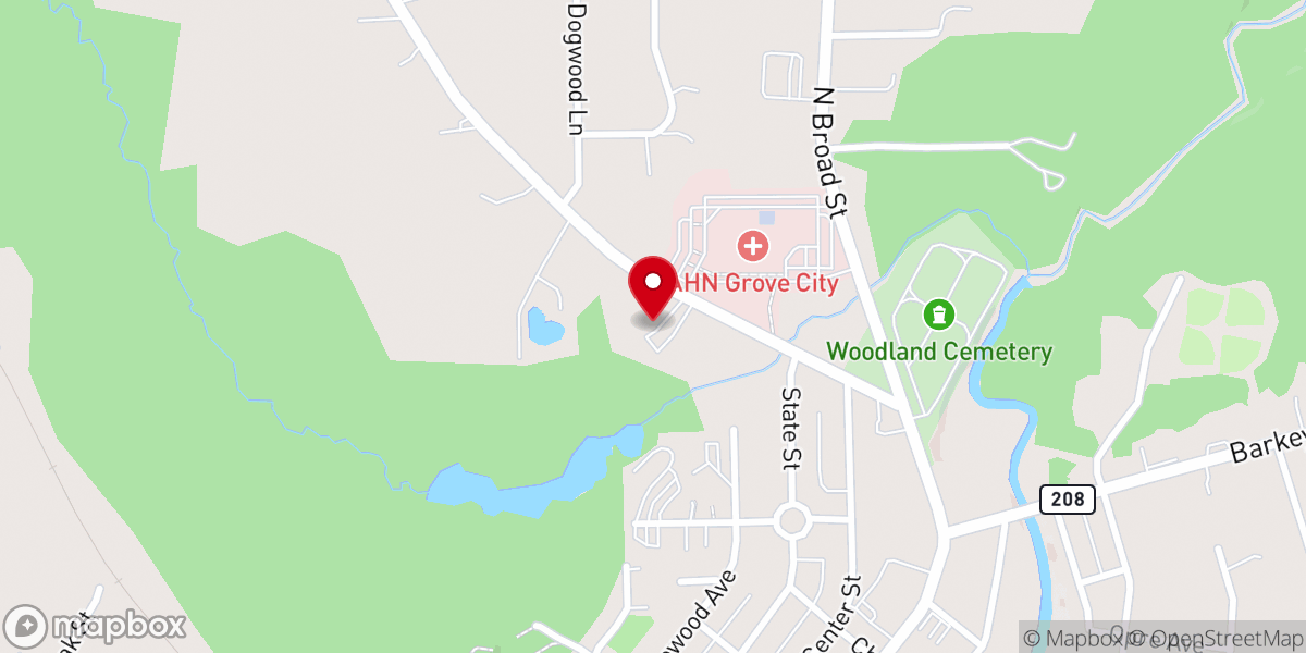 Map showing location of First Baptist Church