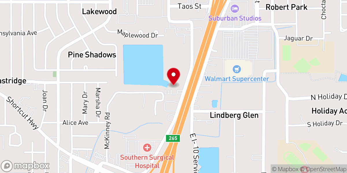 Map showing location of House of Joy Church