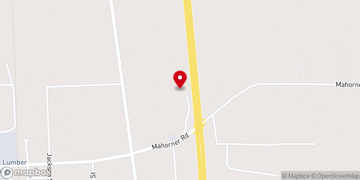 Map showing location of Running Water Baptist Church