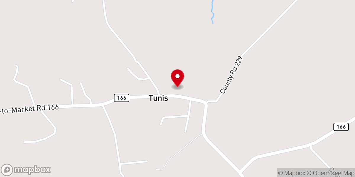 Map showing location of New Jerusalem Church