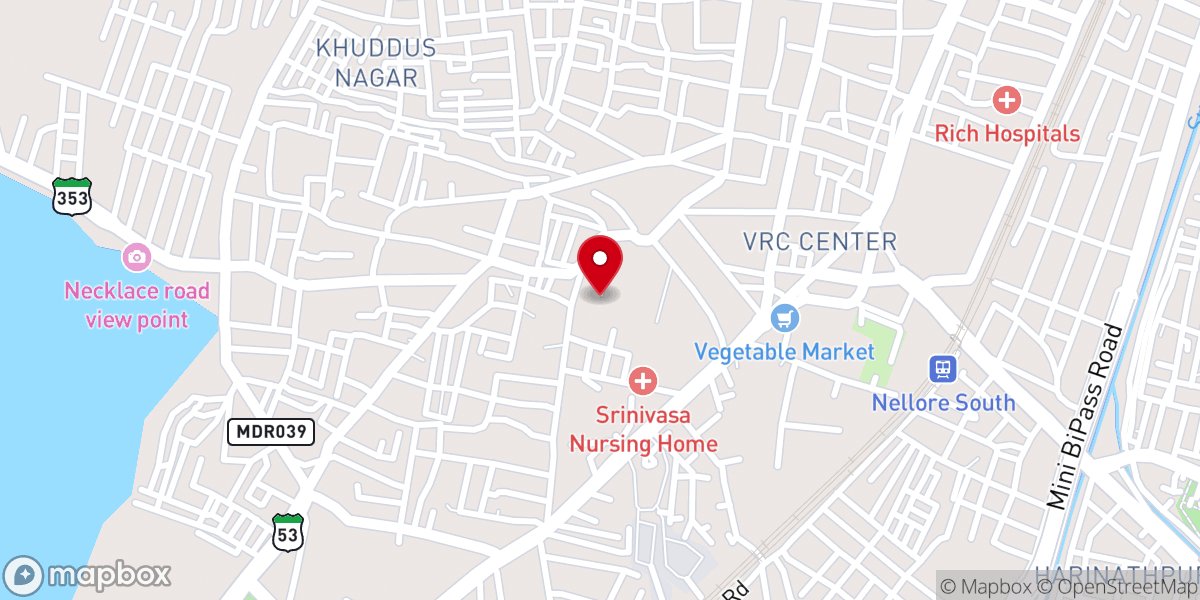 Map showing location of The Samavesam Of Telugu Baptist Churches