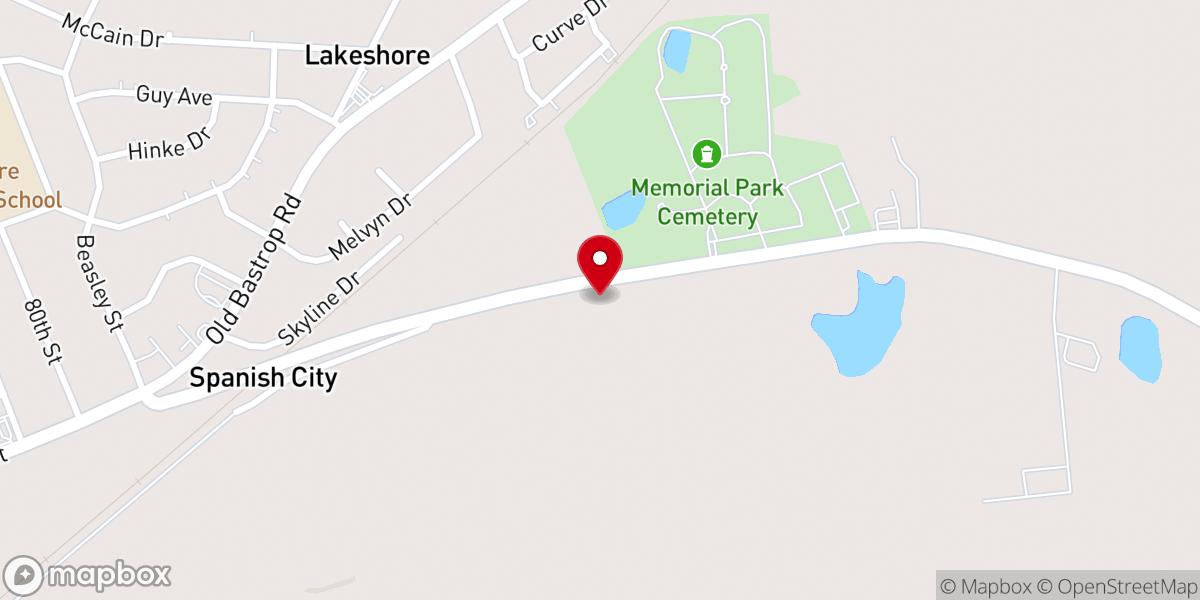 Map showing location of Glory Church