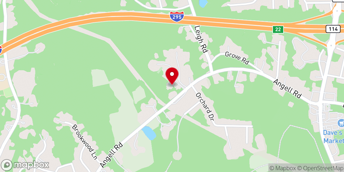 Map showing location of Calvin Presbyterian Church