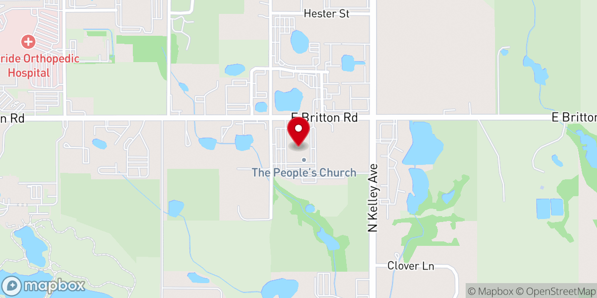 Map showing location of Herbert Cooper Ministries Inc