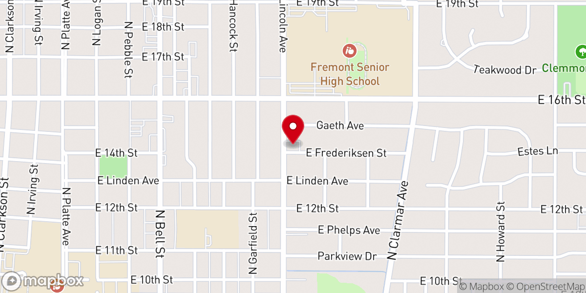 Map showing location of Reorganized Church of Jesus Christ of Latter Day Saints