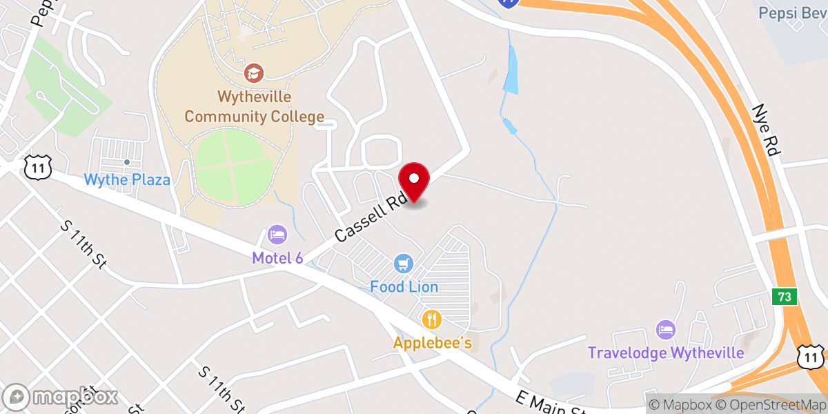 Map showing location of Millennium World Outreach