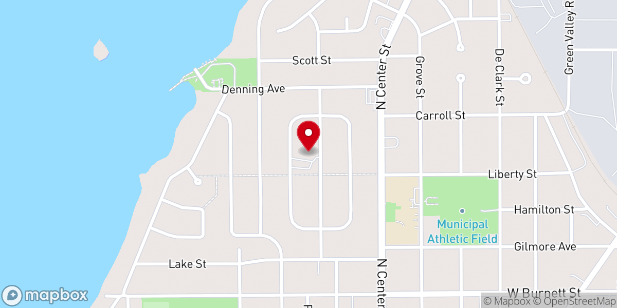 Map showing location of Edgewood Community Church