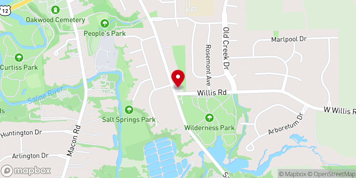 Map showing location of The Well Church