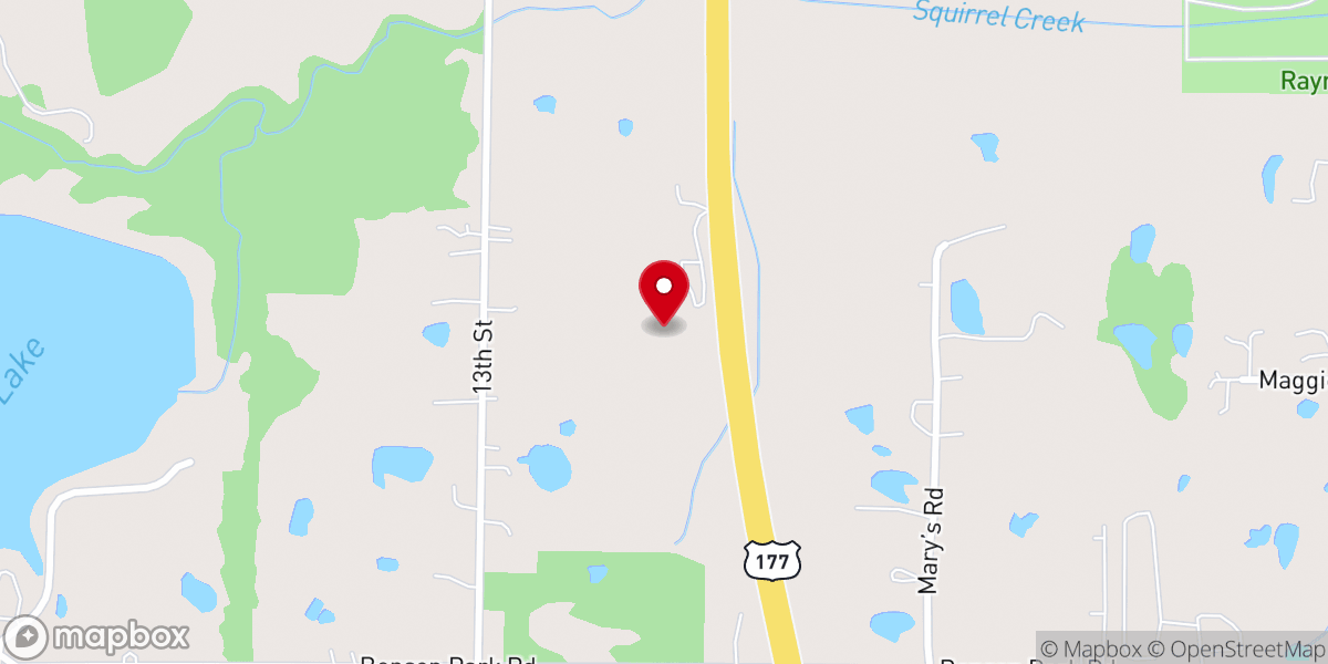 Map showing location of Evangelistic Center