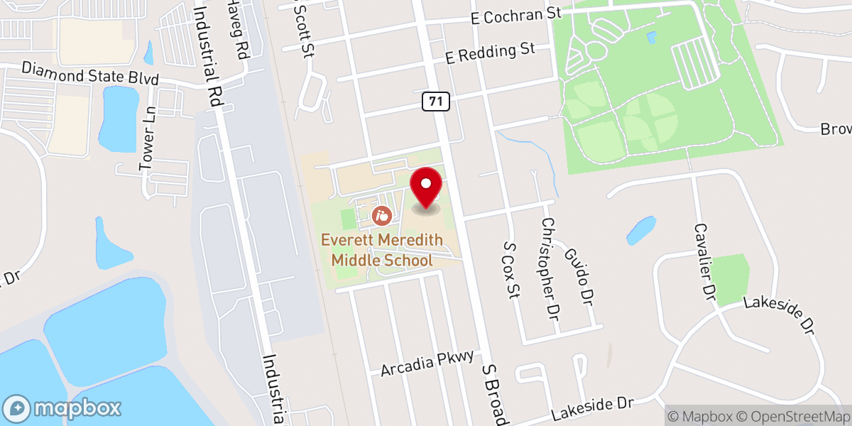 Map showing location of Fruit of the Light Korean Baptist Church