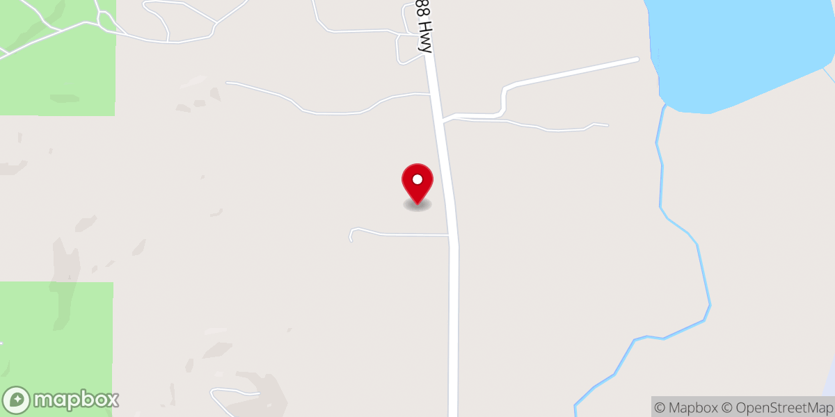 Map showing location of Hope Evangelical Lutheran Church of Bellaire