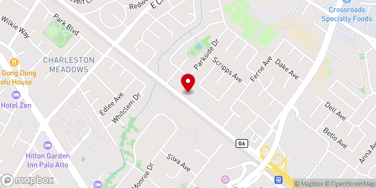 Map showing location of Saint Andrew’s United Methodist Church