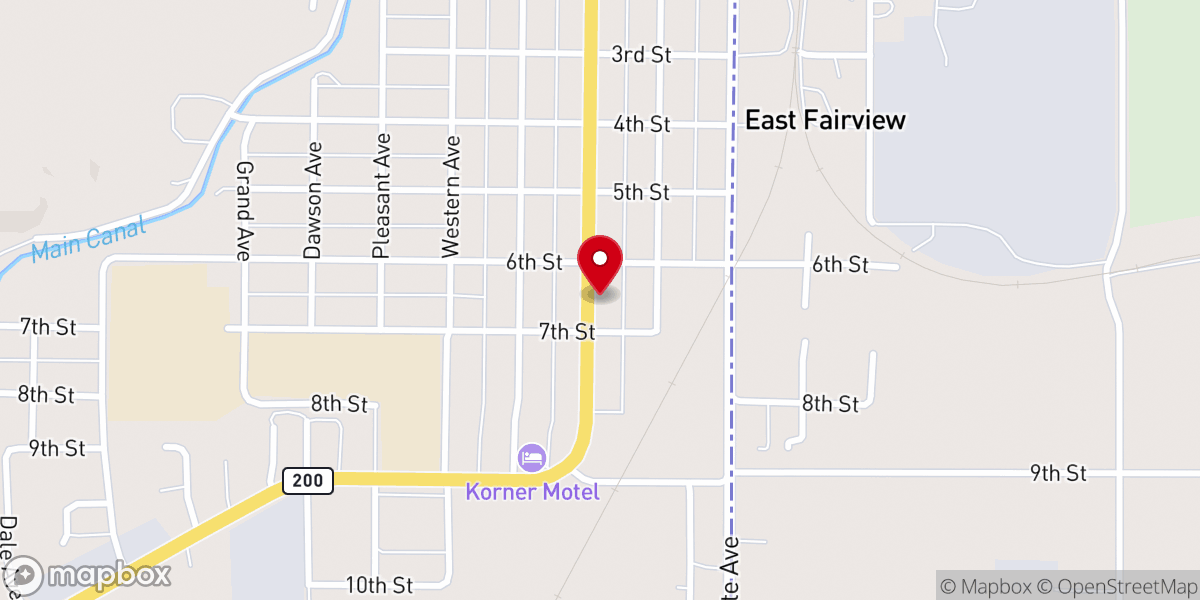 Map showing location of WCAG.Church Assemblies of God