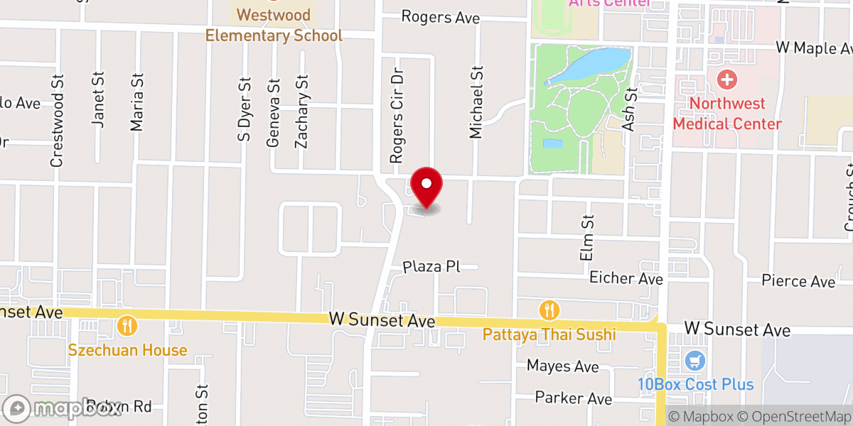 Map showing location of New Vision Church of God