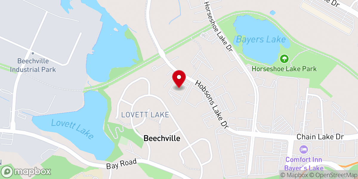Map showing location of Workspace Bayers Lake