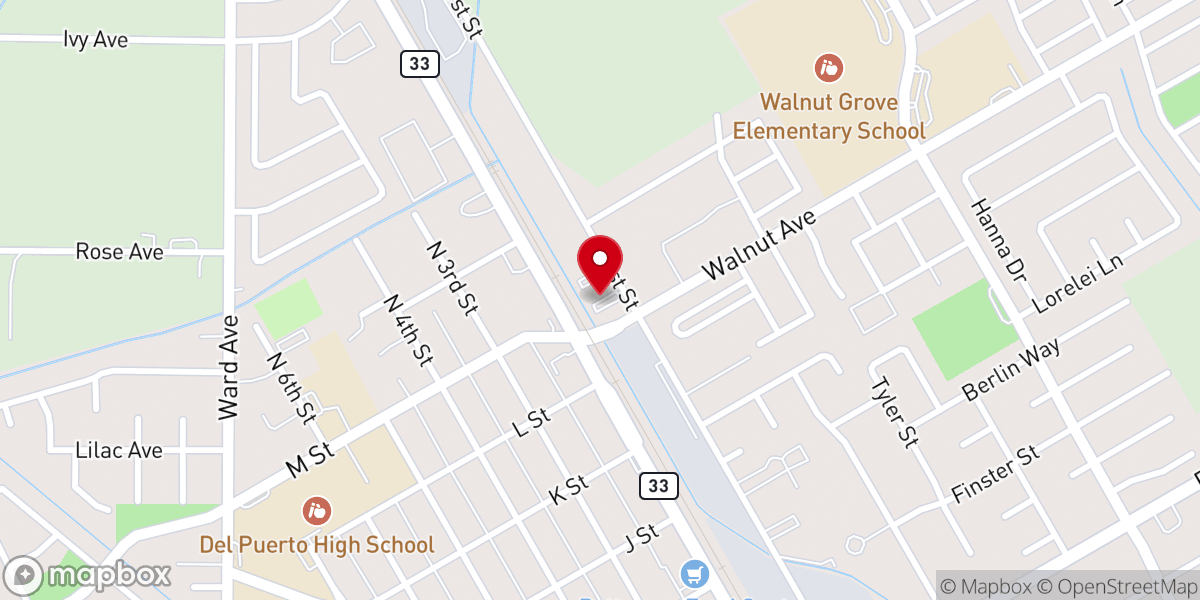 Map showing location of Agape Baptist Church