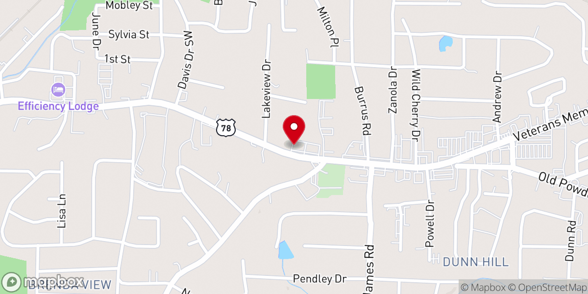Map showing location of Fresh Start Deliverance Ministry