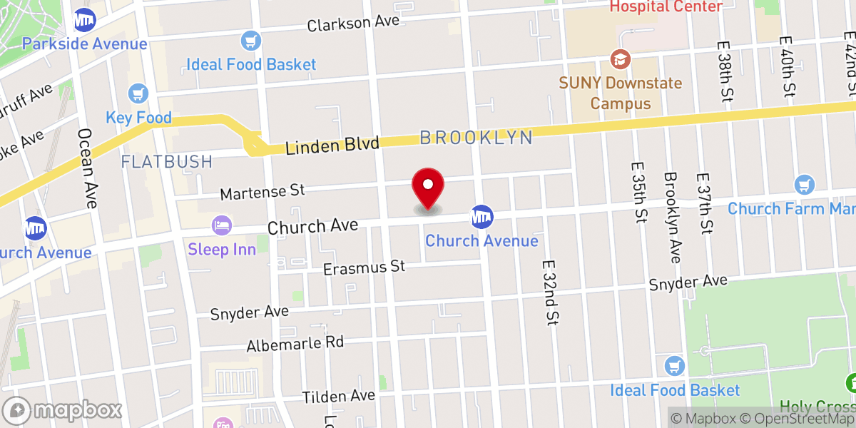 Map showing location of National Evangelical Spiritual Baptist Faith Archdiocese Inc