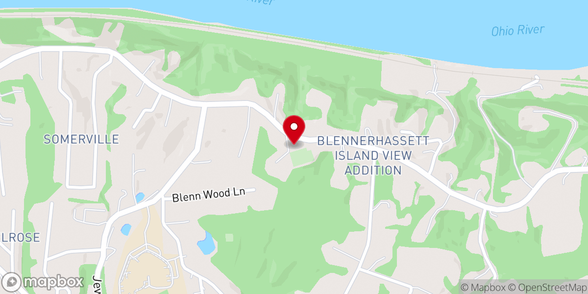 Map showing location of River Hill Church