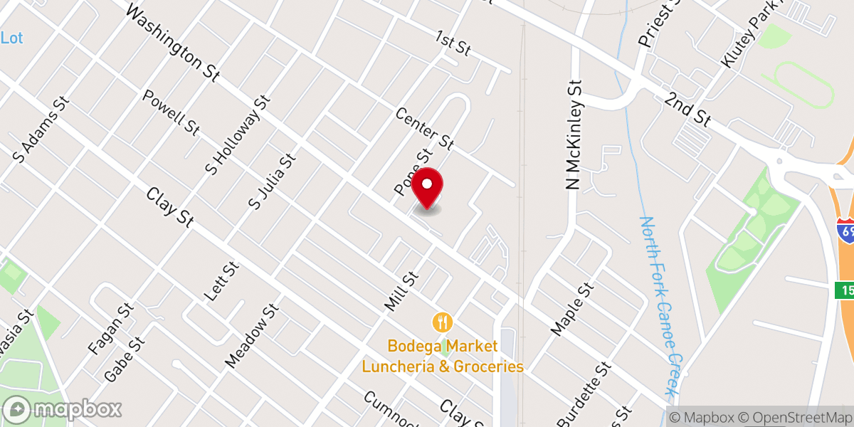 Map showing location of Salvation Army