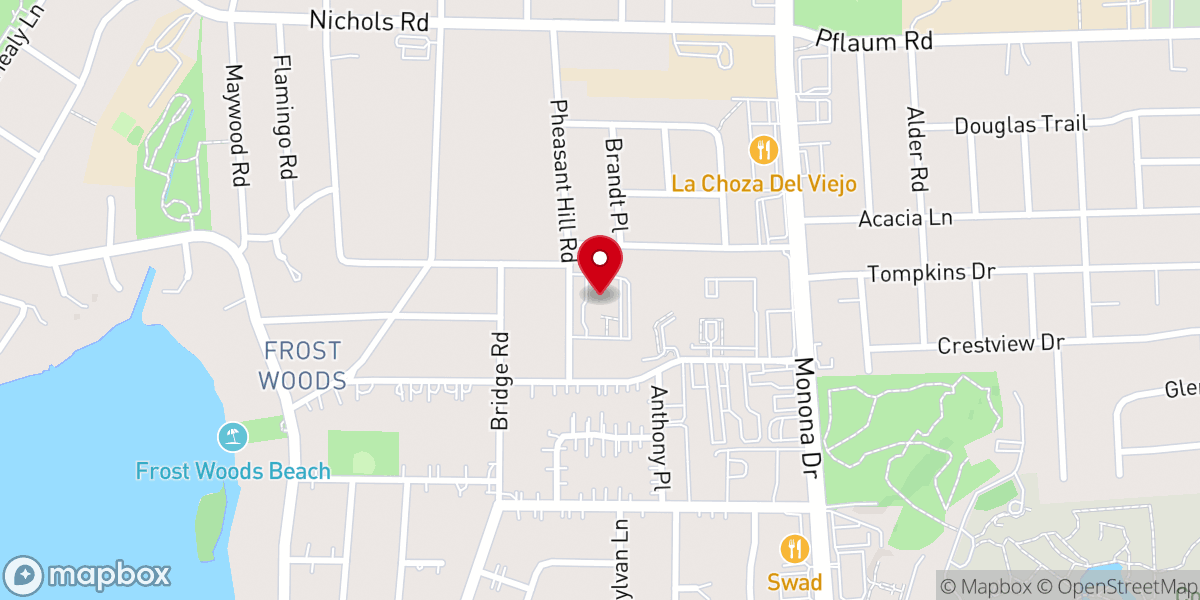 Map showing location of Saint Stephen's Lutheran Church