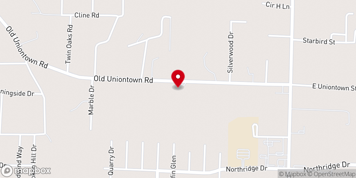 Map showing location of Lee Creek Baptist Church