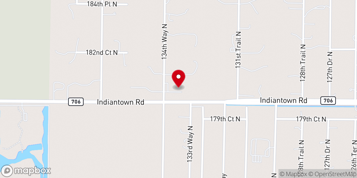 Map showing location of Family Church in The Farms