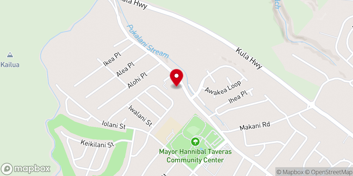 Map showing location of Pukalani Nazarene Compassion Village