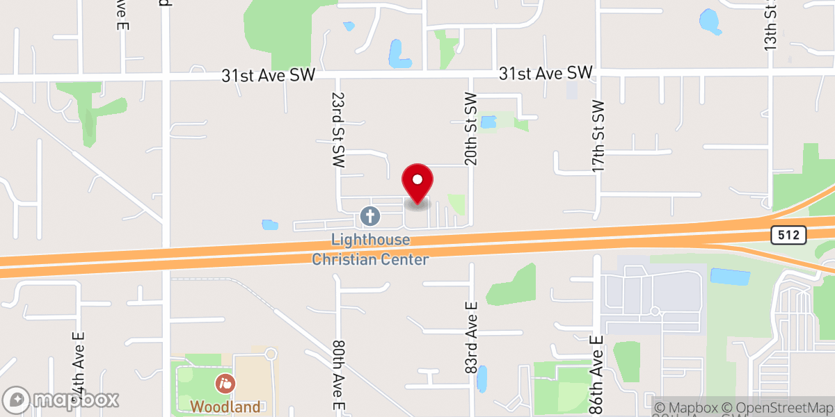 Map showing location of Lighthouse Christian Center
