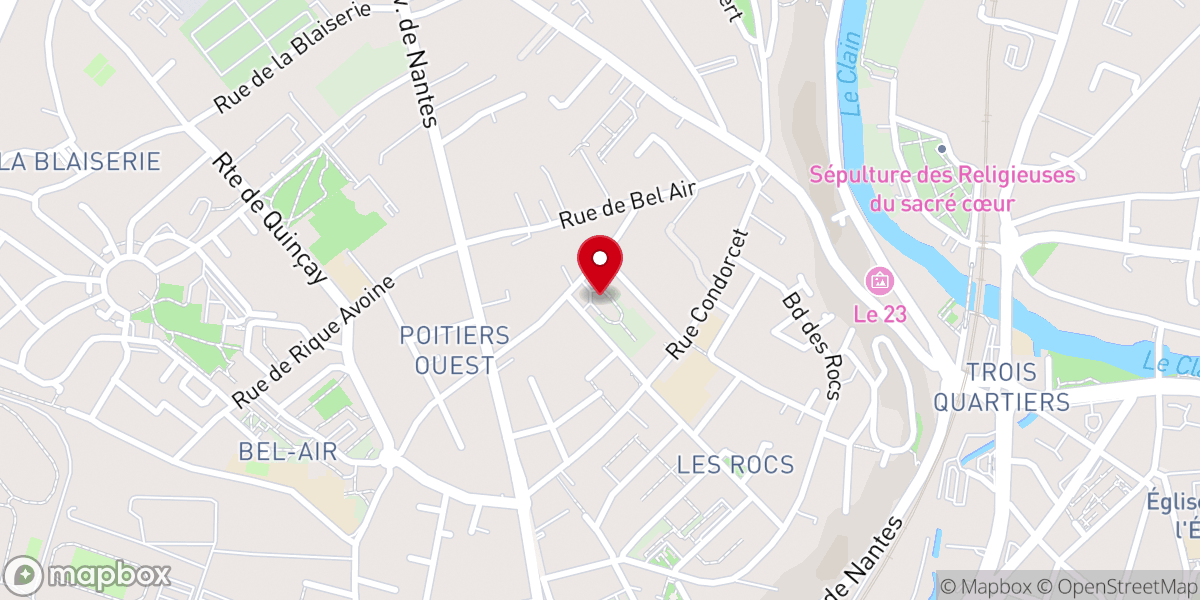 Map showing location of Église Sainte Thérèse - Paroisse Bienheureuse-Marie-Louise de Poitiers