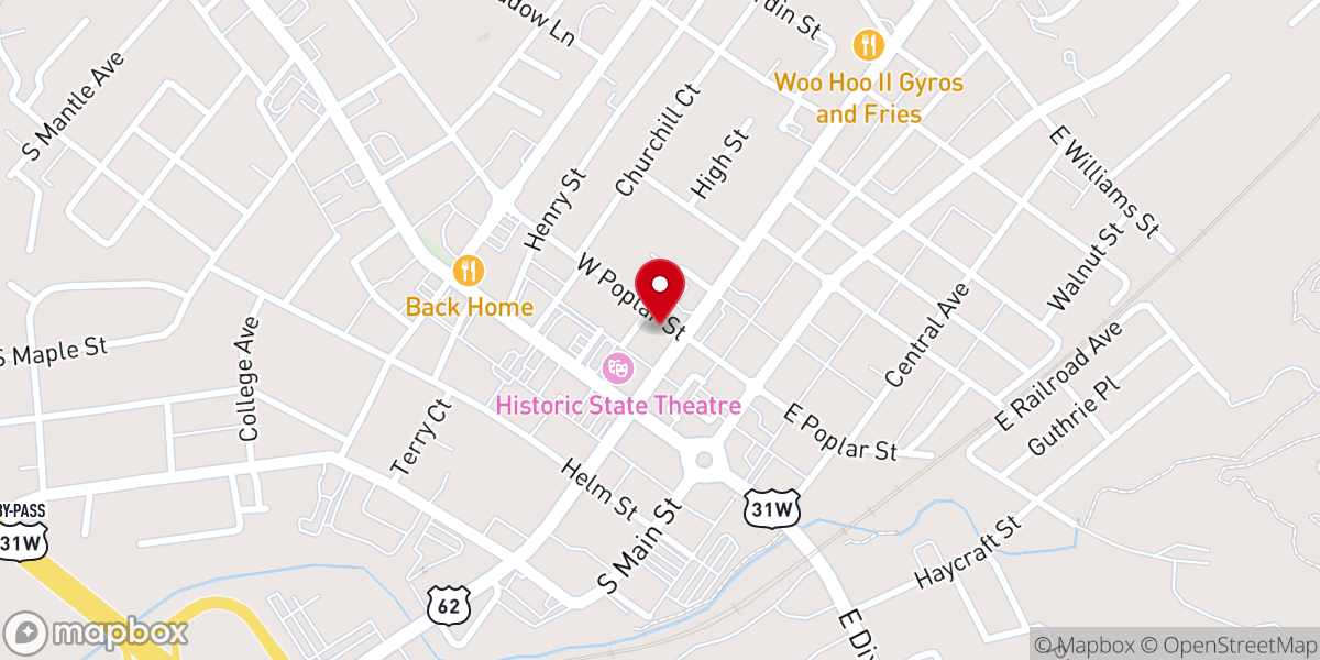 Map showing location of First Episcopal Church