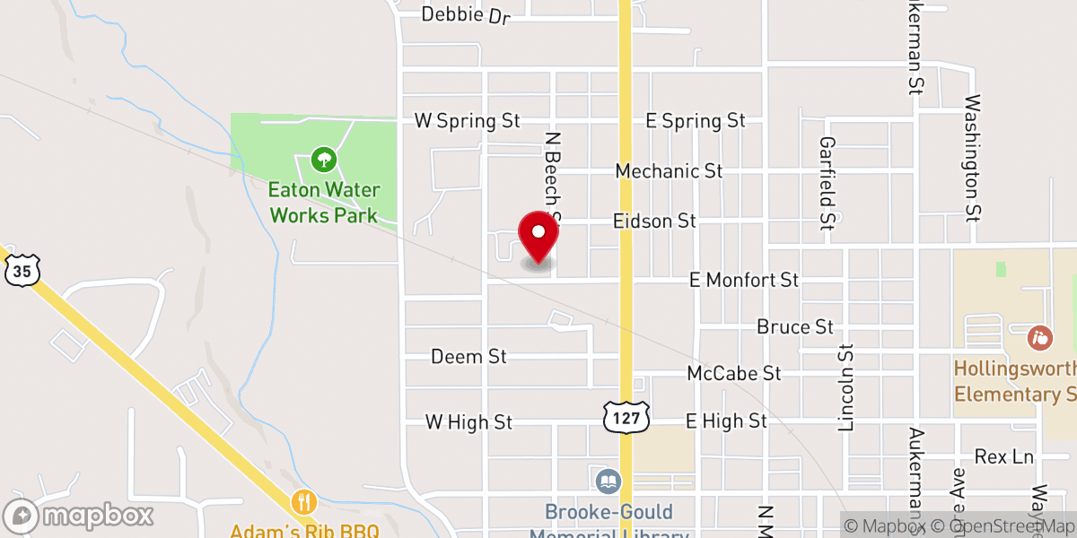 Map showing location of The Calvary Church - Eaton