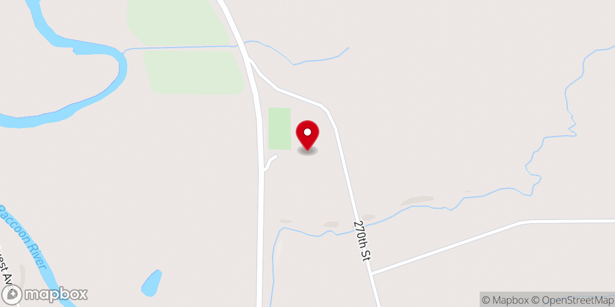 Map showing location of Pleasant Hill Church
