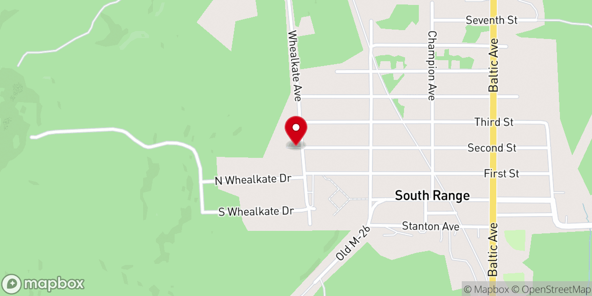 Map showing location of Range Apostolic Lutheran Church