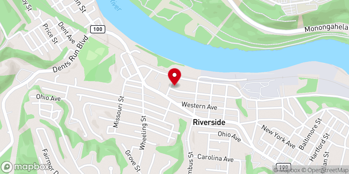 Map showing location of Riverside United Methodist