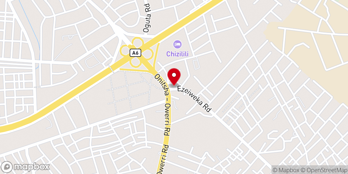 Map showing location of St. Andrew's Methodist Cathedral Church, Awada