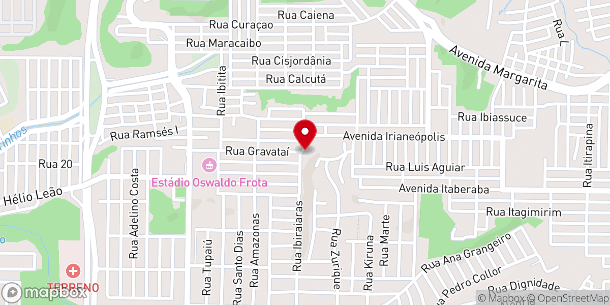 Map showing location of Igreja Batista Regular Cidade Nova
